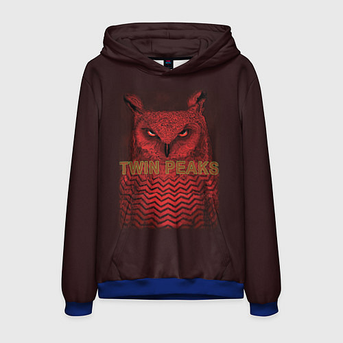 Мужская толстовка Twin Peaks: Red Owl / 3D-Синий – фото 1
