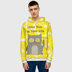 Толстовка-худи мужская More Sun In Your Life, цвет: 3D-белый — фото 2
