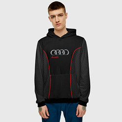 Толстовка-худи мужская Audi Style, цвет: 3D-черный — фото 2