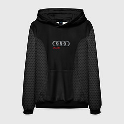 Толстовка-худи мужская Audi Carbon, цвет: 3D-черный