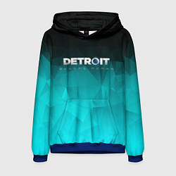 Толстовка-худи мужская Detroit: Become Human, цвет: 3D-синий