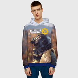 Толстовка-худи мужская Fallout 76, цвет: 3D-синий — фото 2