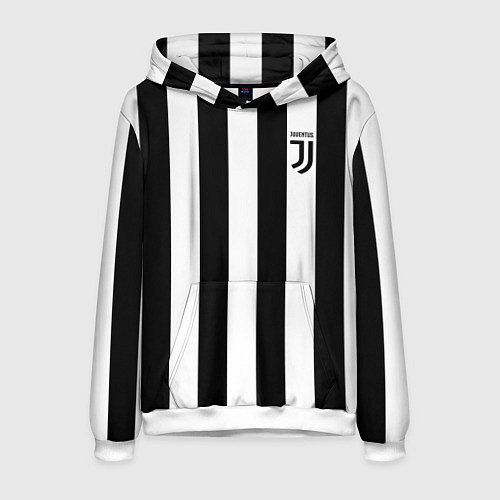 Мужская толстовка FC Juventus / 3D-Белый – фото 1