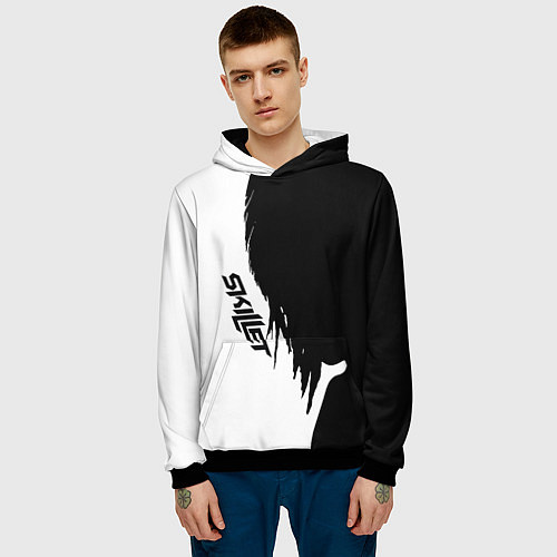 Мужская толстовка Skillet Shadow / 3D-Черный – фото 3