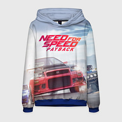 Толстовка-худи мужская Need for Speed: Payback, цвет: 3D-синий