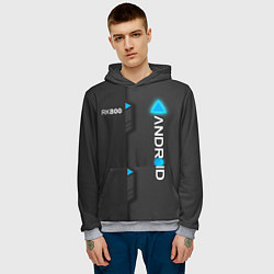 Толстовка-худи мужская RK800 Android, цвет: 3D-меланж — фото 2