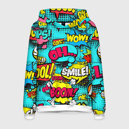 Мужская толстовка Кислотный поп-арт / 3D-Белый – фото 1