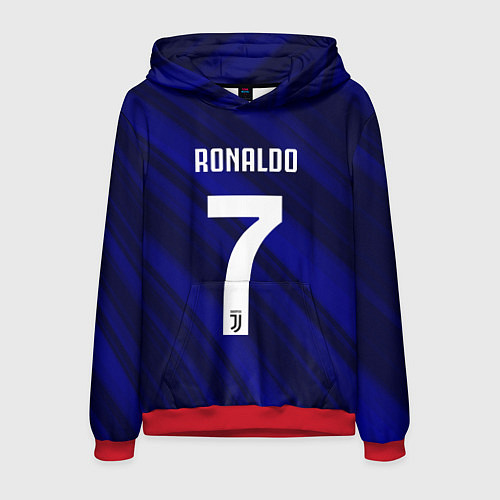 Мужская толстовка Ronaldo 7: Blue Sport / 3D-Красный – фото 1