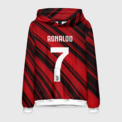 Толстовка-худи мужская Ronaldo 7: Red Sport, цвет: 3D-белый