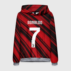 Толстовка-худи мужская Ronaldo 7: Red Sport, цвет: 3D-меланж