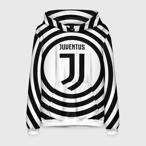 Мужская толстовка FC Juventus Round / 3D-Белый – фото 1