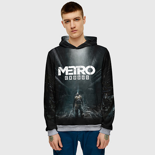 Мужская толстовка Metro Exodus / 3D-Меланж – фото 3