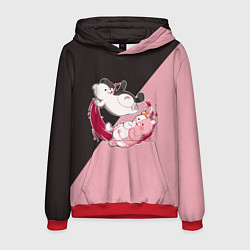 Толстовка-худи мужская MONOKUMA X MONOMI, цвет: 3D-красный