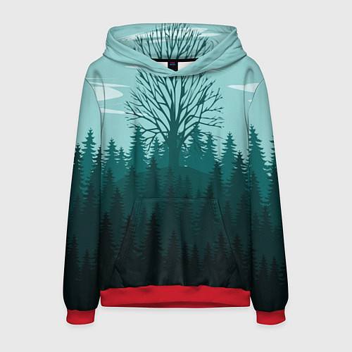 Мужская толстовка Firewatch Wood / 3D-Красный – фото 1