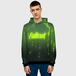 Толстовка-худи мужская Fallout: Radiation Storm, цвет: 3D-черный — фото 2
