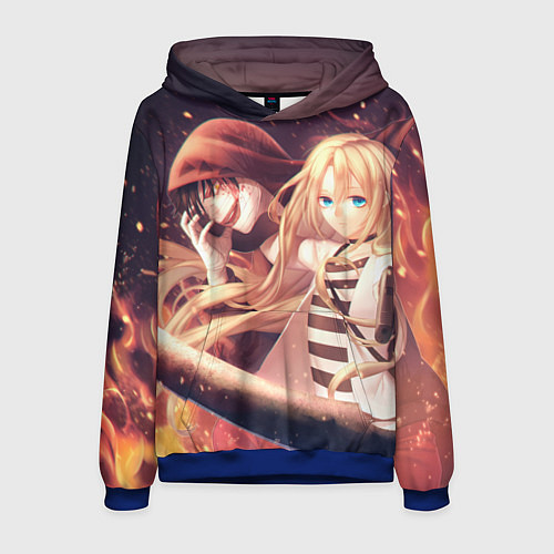 Мужская толстовка Satsuriku no Tenshi / 3D-Синий – фото 1