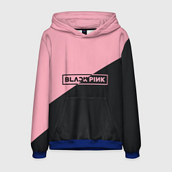 Толстовка-худи мужская Black Pink, цвет: 3D-синий