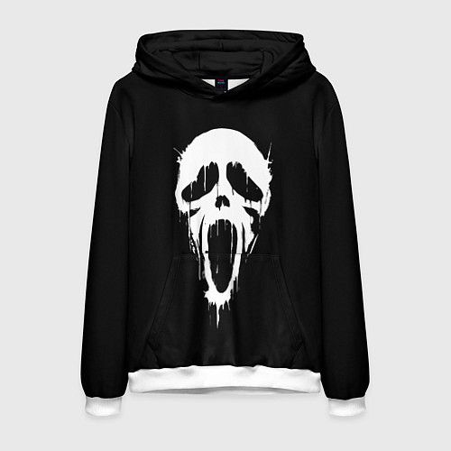 Мужская толстовка Крик / 3D-Белый – фото 1