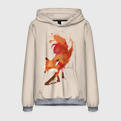 Толстовка-худи мужская Paint Fox, цвет: 3D-меланж