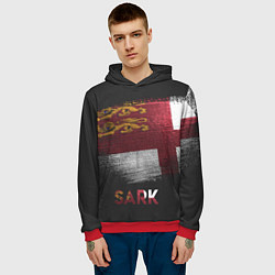 Толстовка-худи мужская SARK, цвет: 3D-красный — фото 2