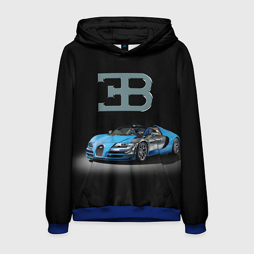 Мужская толстовка Bugatti - motorsport extreme / 3D-Синий – фото 1