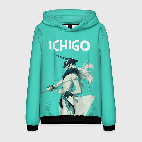 Мужская толстовка Куросаки Ичиго / 3D-Черный – фото 1