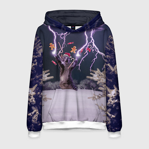 Мужская толстовка Громокот NY version / 3D-Белый – фото 1