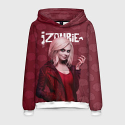 Толстовка-худи мужская I-ZOMBIE, цвет: 3D-белый