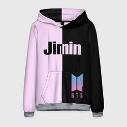 Толстовка-худи мужская BTS Jimin, цвет: 3D-меланж