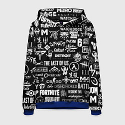 Толстовка-худи мужская Истинный геймер, цвет: 3D-синий