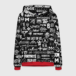 Толстовка-худи мужская Истинный геймер, цвет: 3D-красный