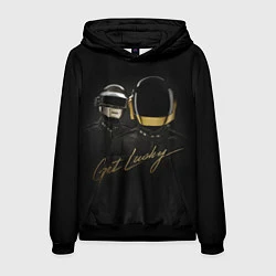 Толстовка-худи мужская Daft Punk: Get Lucky, цвет: 3D-черный