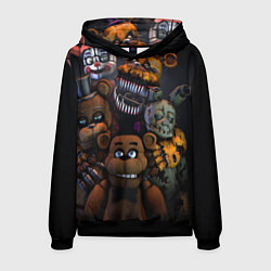 Толстовка-худи мужская Five Nights at Freddy's, цвет: 3D-черный
