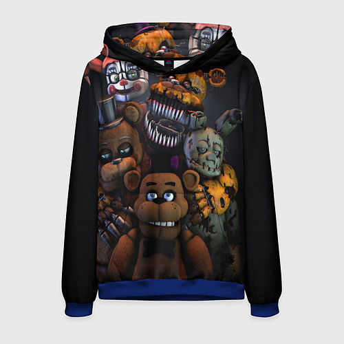 Мужская толстовка Five Nights at Freddy's / 3D-Синий – фото 1