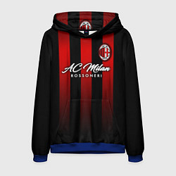 Толстовка-худи мужская AC Milan, цвет: 3D-синий