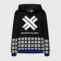 Толстовка-худи мужская Eskimo Callboy: Cross, цвет: 3D-синий