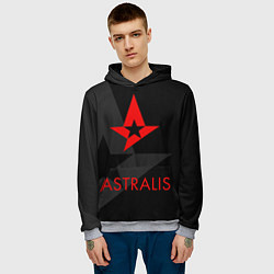 Толстовка-худи мужская Astralis: Black Style, цвет: 3D-меланж — фото 2