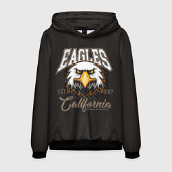 Толстовка-худи мужская Eagles California, цвет: 3D-черный