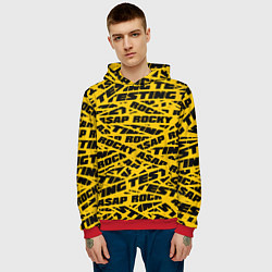 Толстовка-худи мужская ASAP Rocky: Light Style, цвет: 3D-красный — фото 2