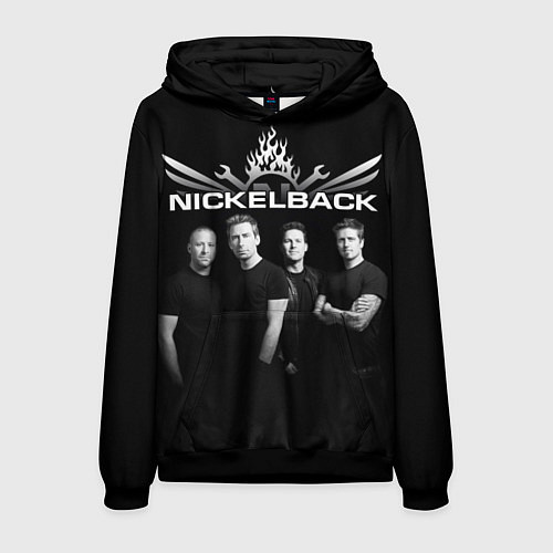 Мужская толстовка Nickelback Band / 3D-Черный – фото 1