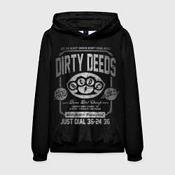 Толстовка-худи мужская AC/DC: Dirty Deeds, цвет: 3D-черный
