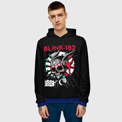 Толстовка-худи мужская Blink-182: Death Punk, цвет: 3D-синий — фото 2
