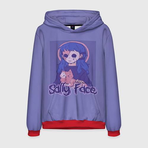 Мужская толстовка Sally Face: Violet Halo / 3D-Красный – фото 1