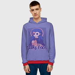 Толстовка-худи мужская Sally Face: Violet Halo, цвет: 3D-красный — фото 2