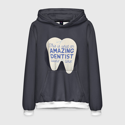 Мужская толстовка Amazing Dentist / 3D-Белый – фото 1