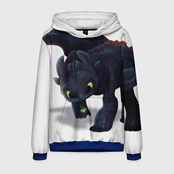Толстовка-худи мужская Как приручить дракона, цвет: 3D-синий