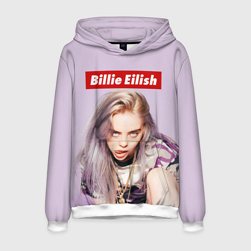 Мужская толстовка Billie Eilish: Bored / 3D-Белый – фото 1