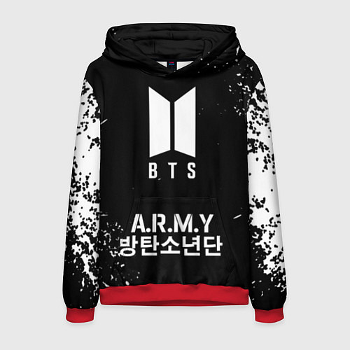 Мужская толстовка BTS ARMY / 3D-Красный – фото 1