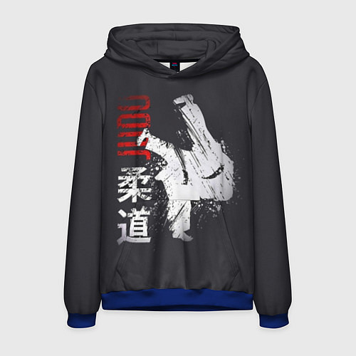 Мужская толстовка Judo Warrior / 3D-Синий – фото 1