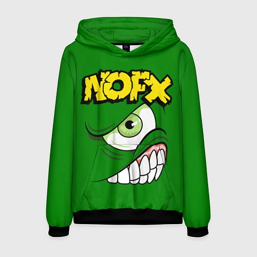 Мужская толстовка NOFX Face / 3D-Черный – фото 1